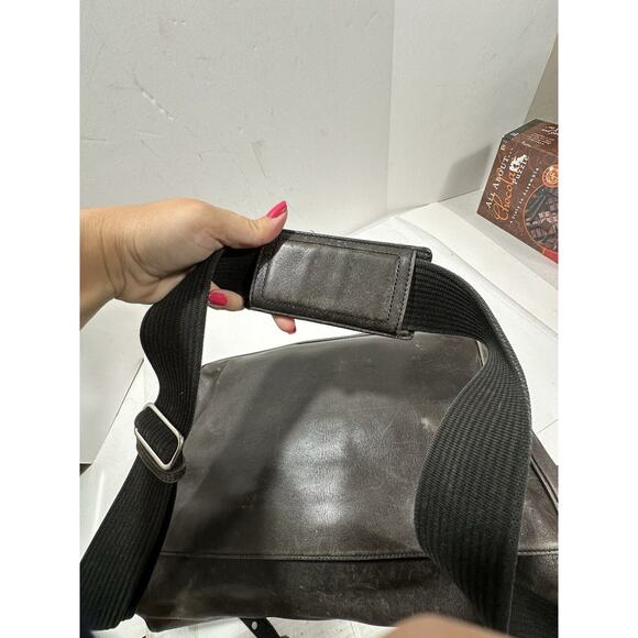 Vintage Coach Messenger Leather Briefcase Laptop Bag Strap Large H1S-5233 RARE - Picture 8 of 16